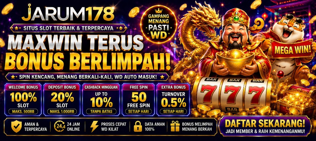 Banner ASIA300 kemenangan beruntun — bonus arena main portal-merah, WD otomatis QRIS kilat